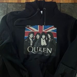 Vintage rock band queen hoodie